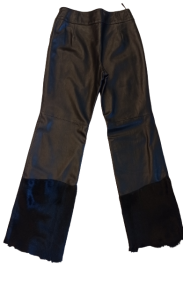 Spodnie skórzane ze wstawkami 