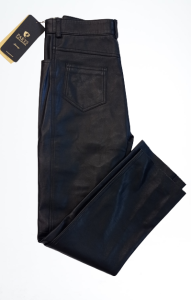 Spodnie damskie ze skóry naturalnej