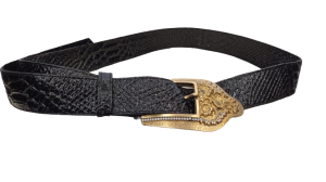 Pasek Skórzany z Imitacją Węża