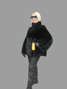 Kurtka grzbiety norcze mink male cashmere hair