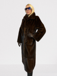 Płaszcz grzbiety norcze mink male mahogamy