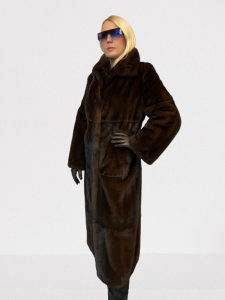 Płaszcz grzbiety norcze mink male mahogamy