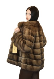 Eleganckie Futro SOBOLE ROSYJSKIE