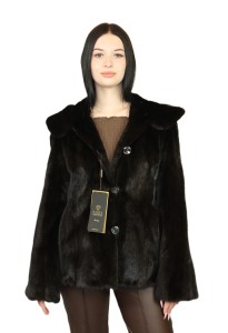 Kurtka z naturalnego futra norek