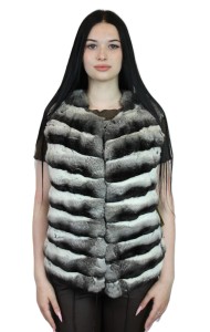 Kamizelka z futra szynszyli - luksusowa