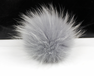 Pompon/brelok z naturalnego futra jenota