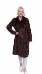Płaszcz naturalne futro z norek SIMPI-BIS+CK