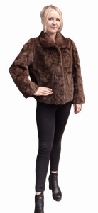 Kurtka z kawałków futra norek. Model Nastolatka CK