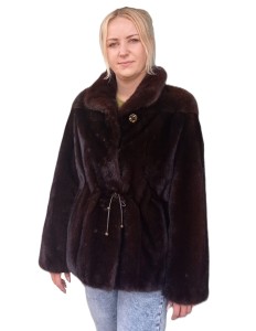Kurtka grzbiety norcze  mink male mahogany ze ścigaczem