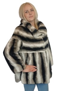 Kurtka wykonana na z naturalnego futra królika Rex. Model 29501
