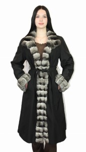 Płaszcz szynszyle i wiesel. Model Pelisa Silk