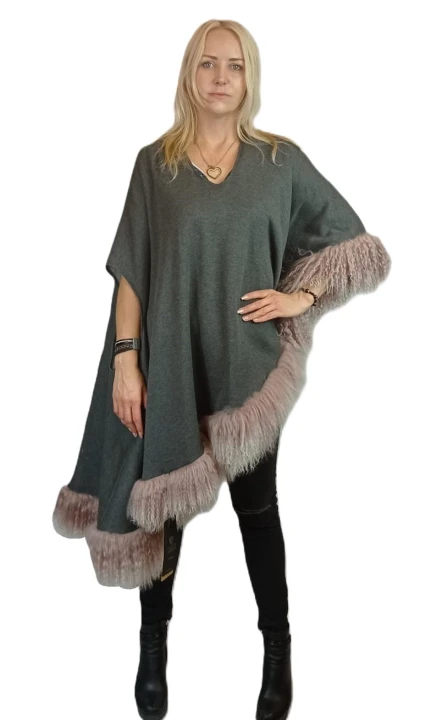 peleryna Cape parys furs szara.jpg