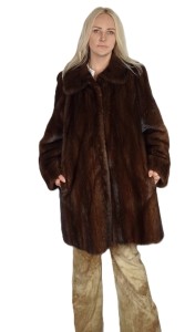Kurtka grzbiety norcze mink male brown