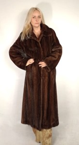 Płaszcz grzbiety norcze Mink Male Scan Brown