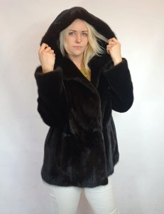 Kurtka naturalne futro z norek