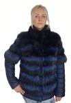Niezwykła kurtka z futra RACCOON - kolor granat