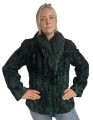 Kurtka Karakuły plus Lis butelkowa zieleń. Parys Furs2.jpg