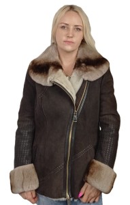 Kożuch damski Chinchila Rex