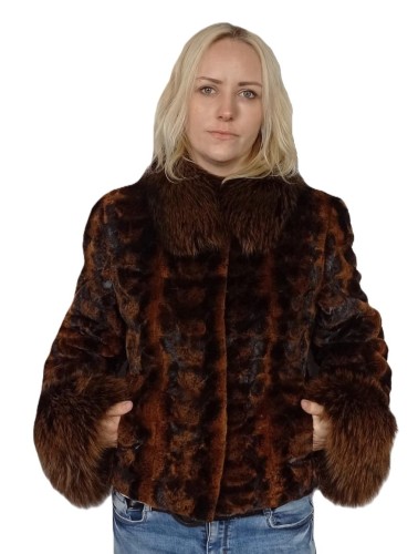 krótka kurtka Vital strzyżona norka parys furs.jpg