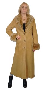 Kożuch damski ze skóry jagnięcej