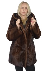 Kurtka Z futra norek Mink Male Demi Buff. Model Anda