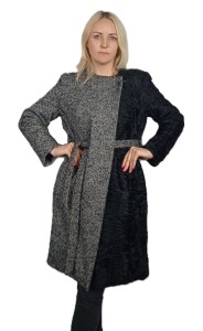 PŁASZCZ DAMSKI - MATERIAŁ PLUS SWAKARA