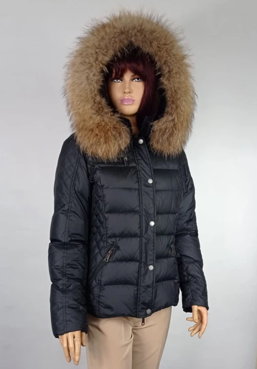 Kurtka puchowa Zora czarna parys furs 3.jpg