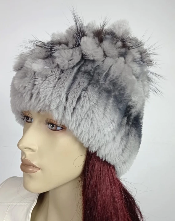 czapka z królika rex parys furs kolor popielaty z czarnym 1.jpg