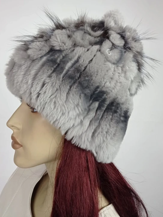 czapka z królika rex parys furs kolor popielaty z czarnym 3.jpg