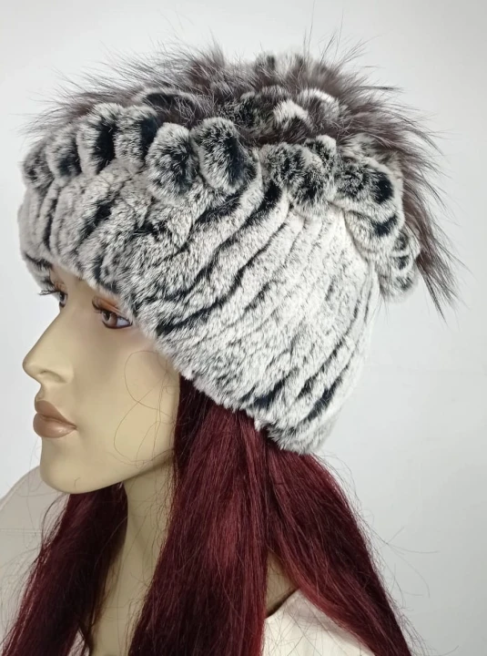 czapka z królika rex parys furs kolor grafitowy z bielą 3.jpg