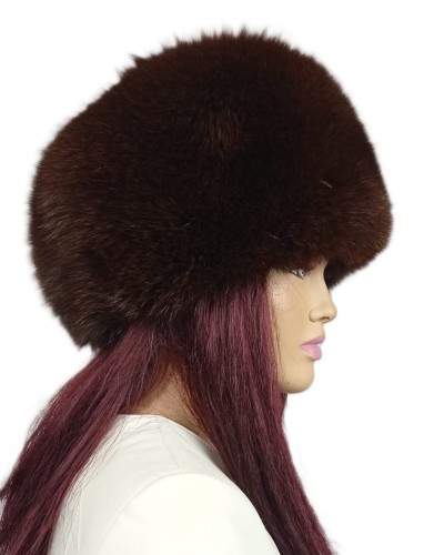 czapka z lisa kula lis farbowany ciemny brąz 2.jpg