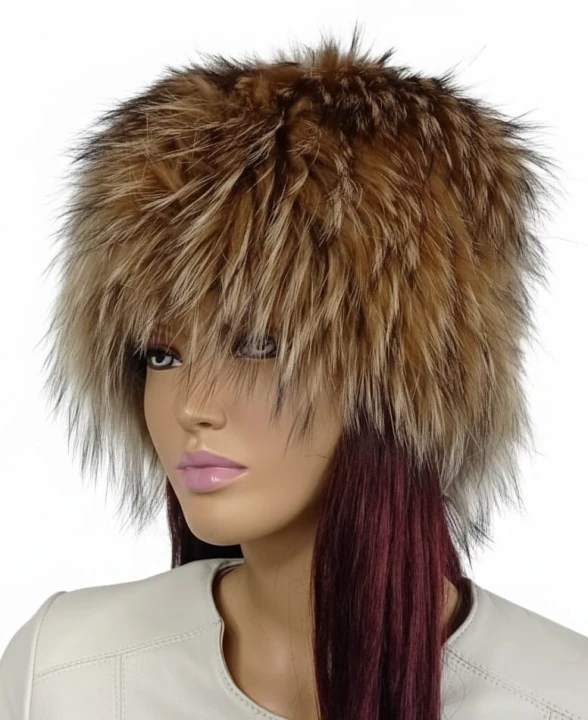 czapka jenot dzianina naturalny1 parys furs 2.jpg