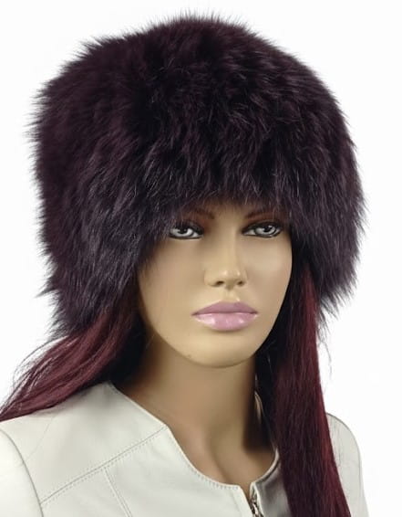 czapka lis dzianina ciemny fiolet parys furs2.jpg