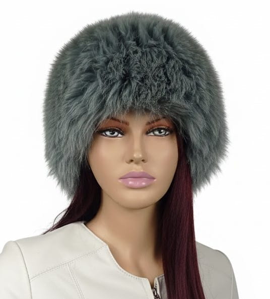czapka lis dzianina ciemny szary parys furs1.jpg