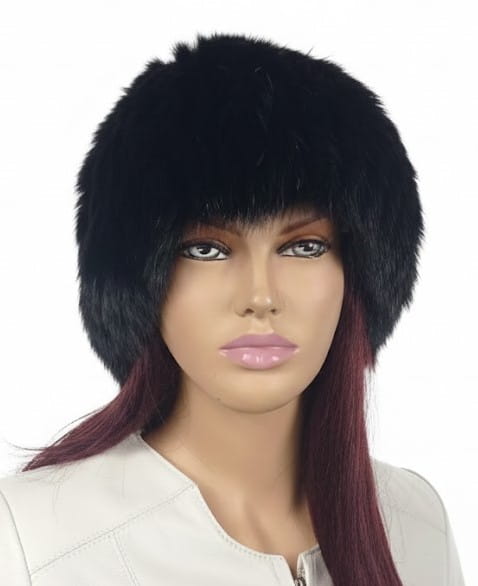 czapka lis dzianina czarny parys furs1.jpg