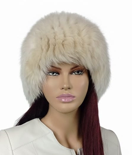 czapka lis dzianina kremowy parys furs1.jpg