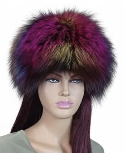 czapka z futra kula multikolor parys furs 1.jpg