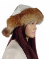 czapka tatarka biała skóra rudy lis pompony Parys Furs 3.jpg