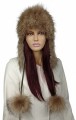 czapka naturalny na dzianinie lis pompony Parys furs1.jpg