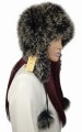 czapka snow top na dzianinie lis pompony Parys furs2.jpg
