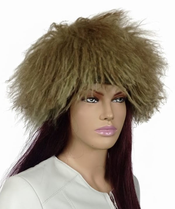 czapka z futra lamy zielen z brązem parys furs 2a.jpg