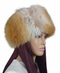 Czapka - toczek z futra lisa rudego- klasyczny
