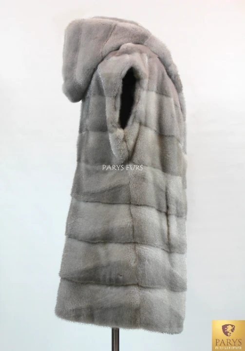 kamizelka szafir futro norki parys furs